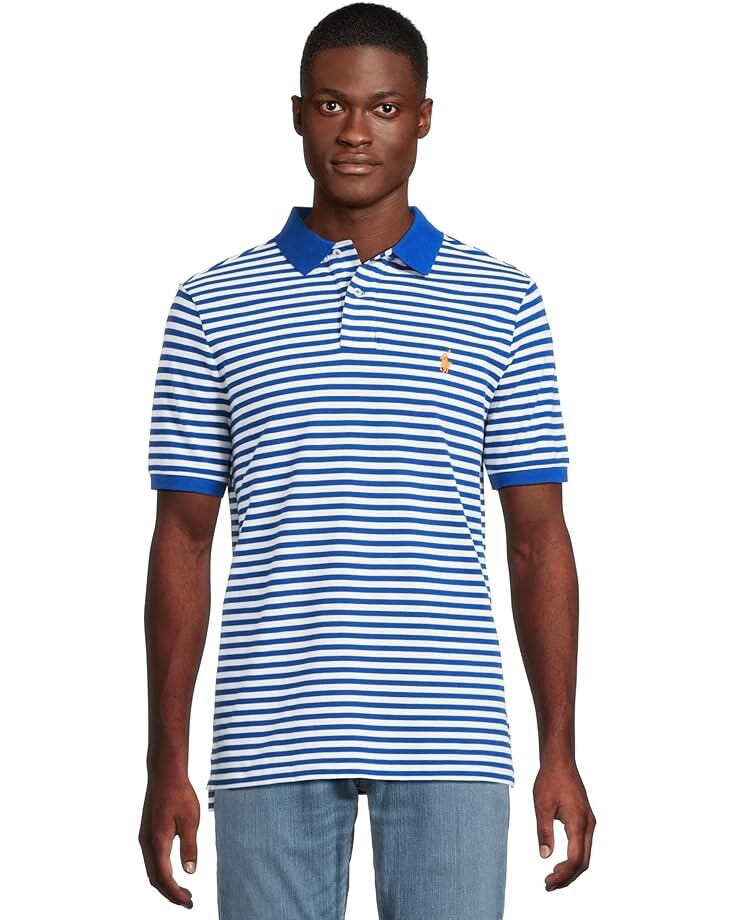 

Поло Polo Ralph Lauren Short Sleeve Animated Mesh - Classic, цвет Blue Saturn/White
