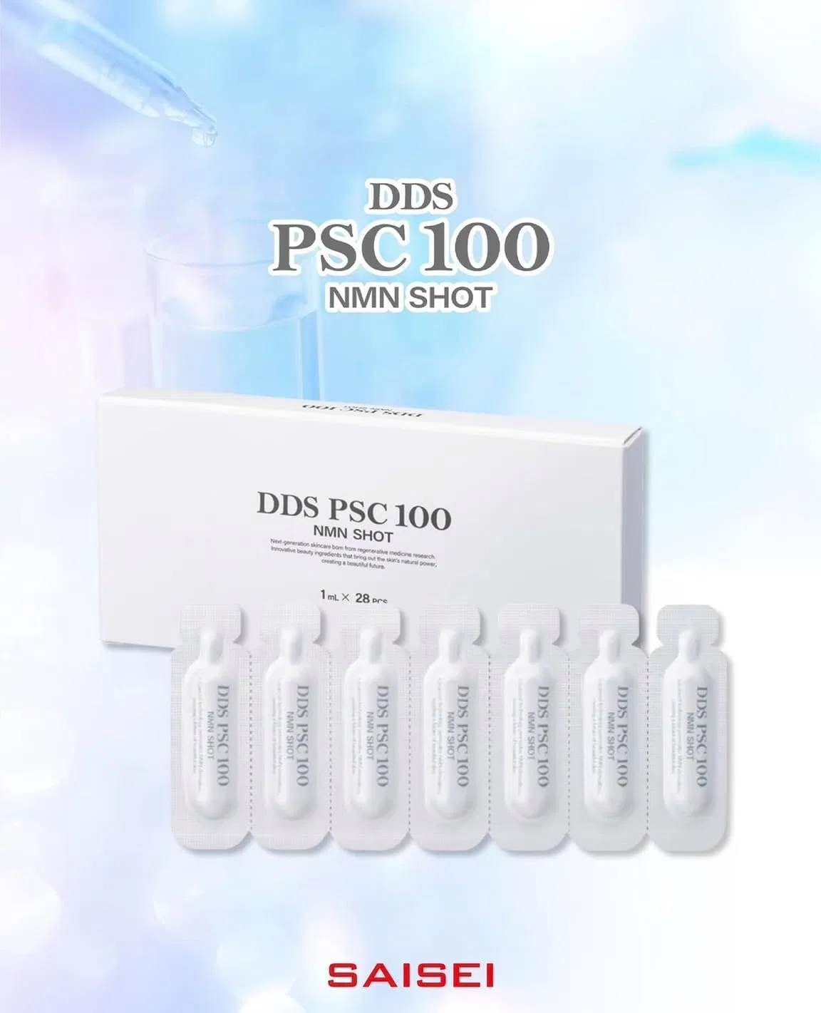 Эмульсия — Для лица DDS PSC 100 NMN Shot Beauty Serum, , прозрачная, 28 мл — фото 3