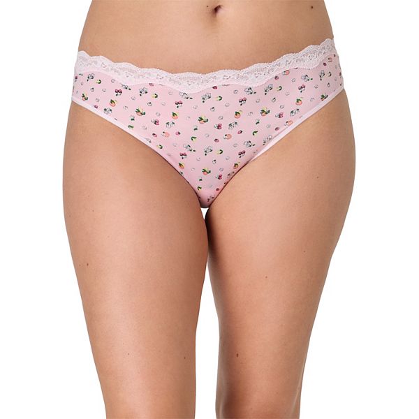 

Женские кружевные бикини-трусики cheeky Maidenform, Tootie Fruitie Print