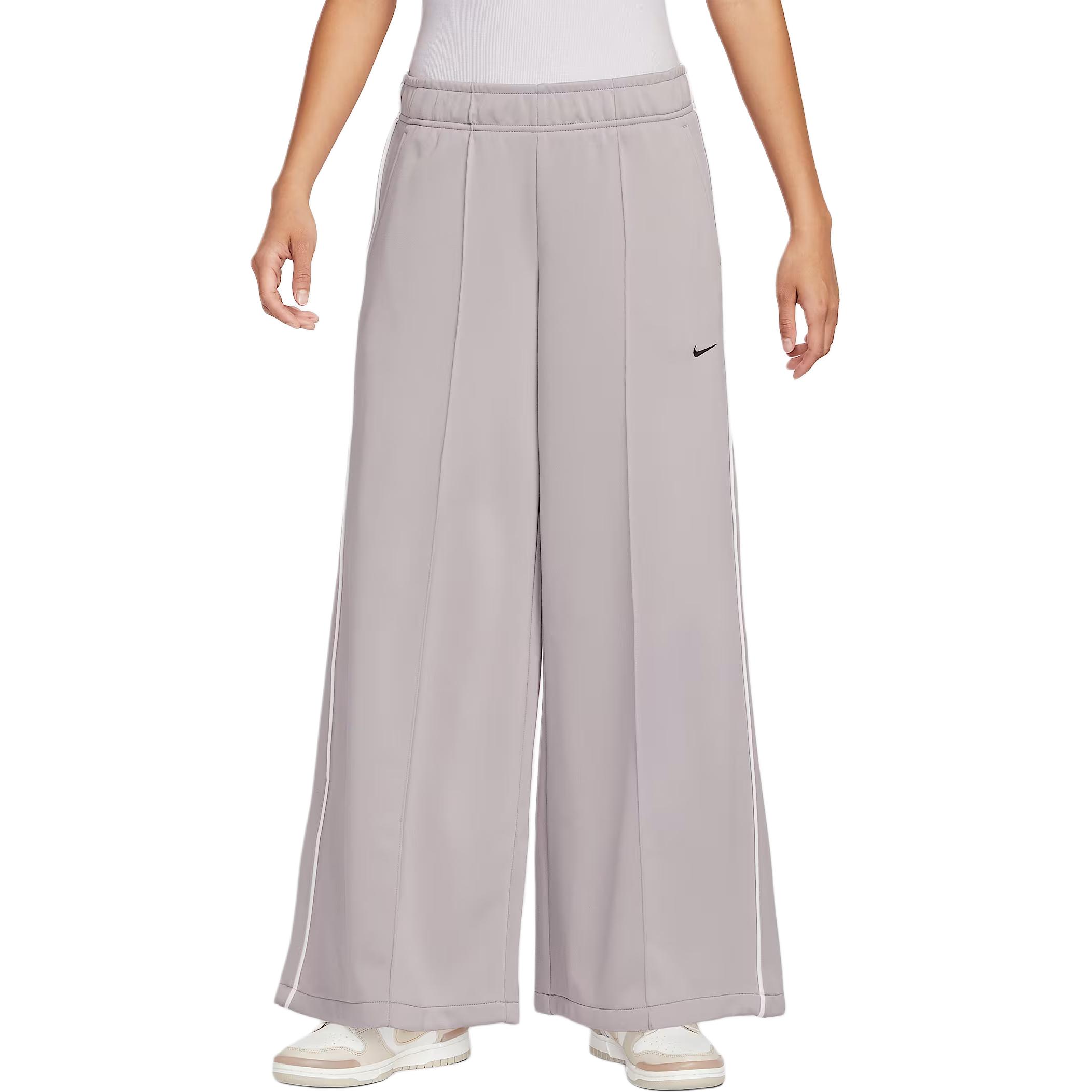 Спортивные вязаные спортивные штаны women's Nike, серый/белый/черный — фото 2