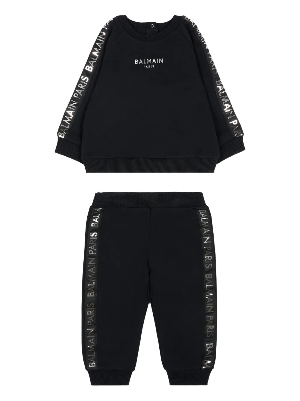 

Спортивный костюм с логотипом Balmain Kids, черный