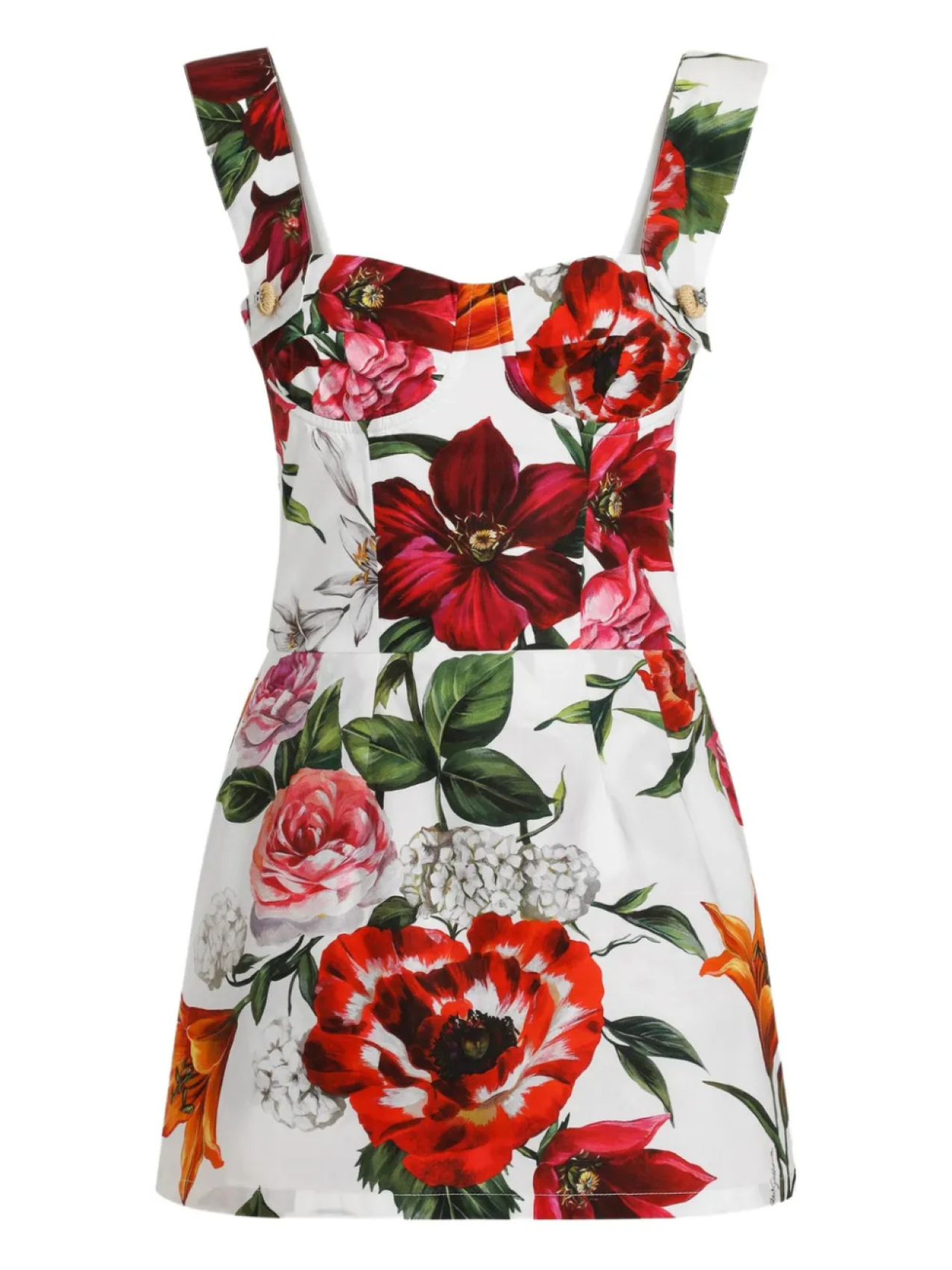 

Dolce & Gabbana платье с цветочным принтом, белый