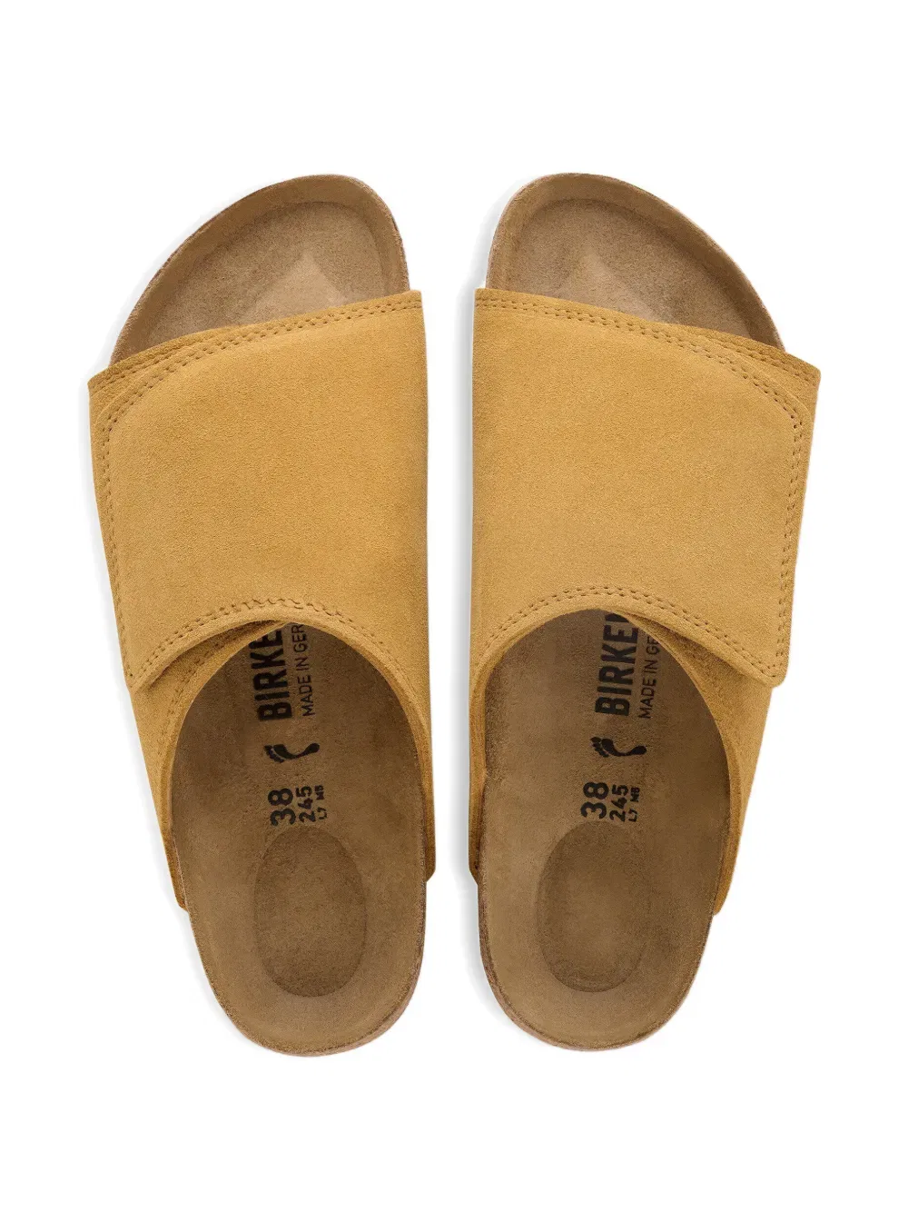 Сандалии Solana vl из замши с ремешком на липучке Birkenstock, коричневый — фото 3