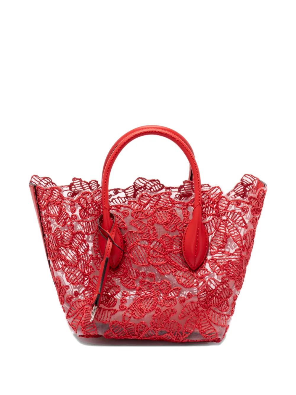 

Сумка на плечо с цветочными аппликациями Ermanno Scervino, красный