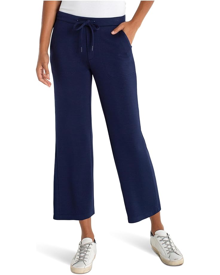 

Женские брюки Liverpool Los Angeles Plush Comfor Pull On Wide Leg Crop 25" Inseam, Deep Midnight