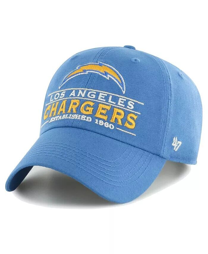 

Мужская регулируемая шапка пудрово-синего цвета Los Angeles Chargers Vernon Clean Up '47 Brand, синий