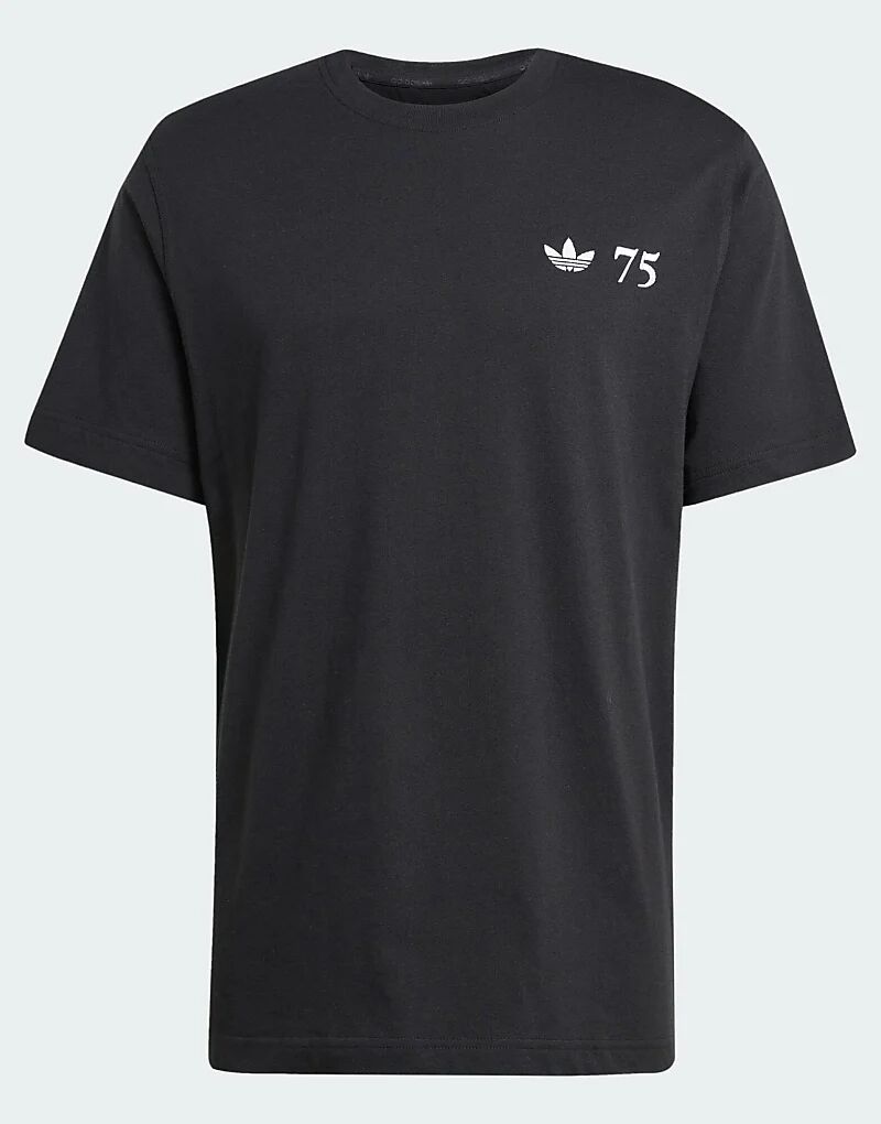 

Футболка 75th anniversary sl 72 черного цвета adidas Originals