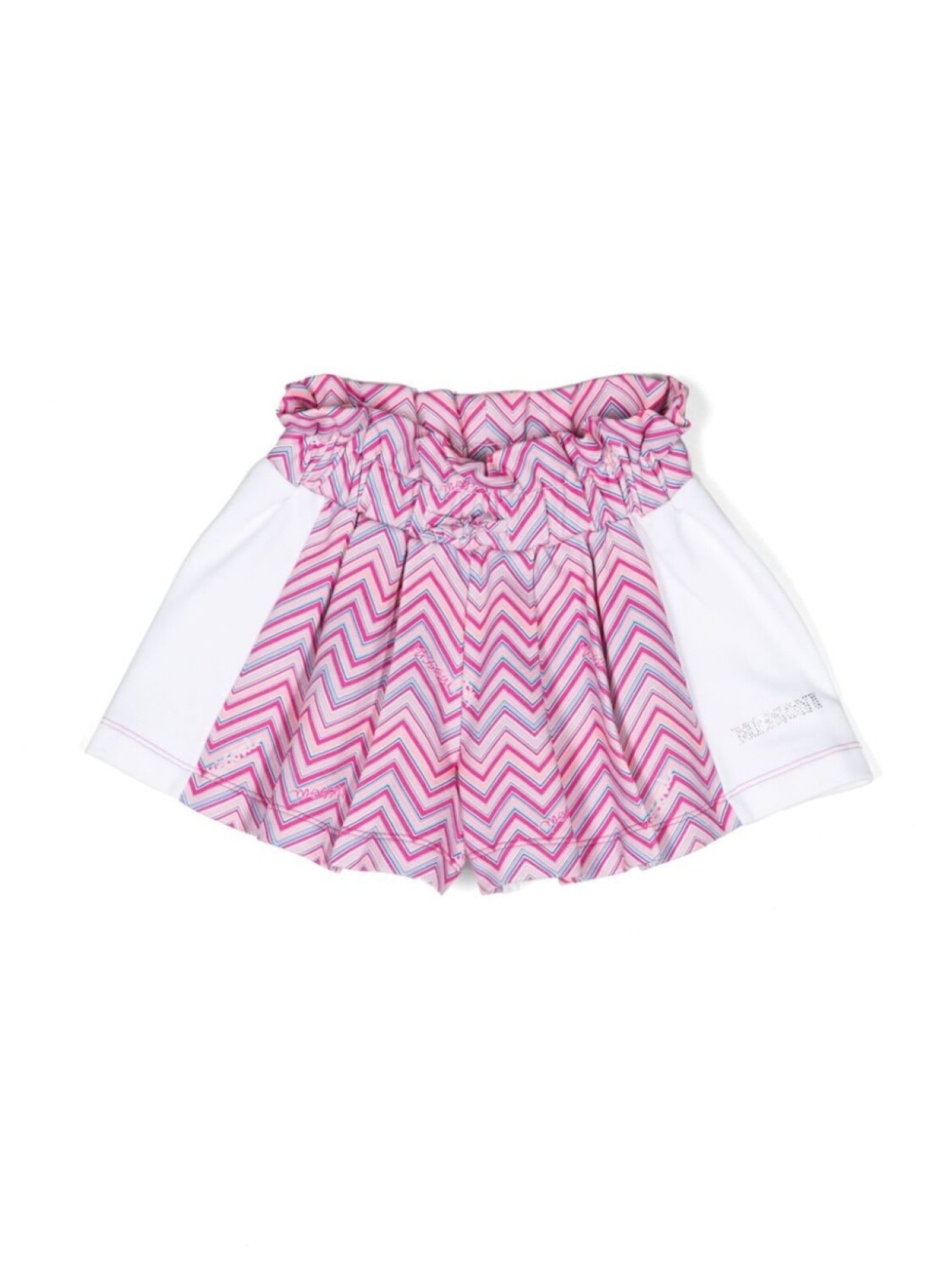 

Missoni Kids шорты с узором шеврон, розовый