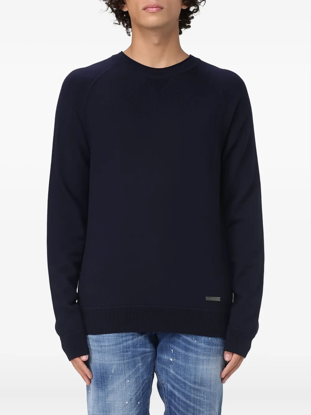 

Свитер с круглым вырезом Dsquared2, синий