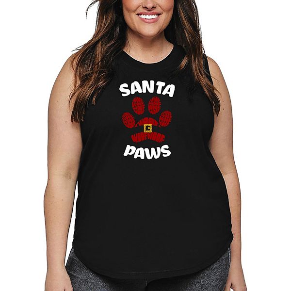 

Футболка Santa Paws для женщин plus size La Pop Art, Black, Черный, Футболка Santa Paws для женщин plus size La Pop Art, Black