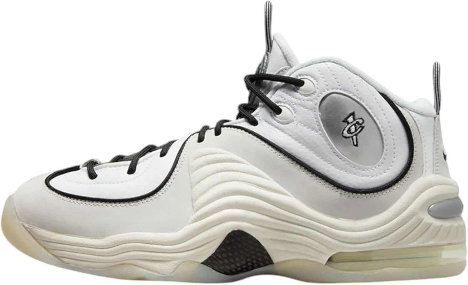 Мужские кроссовки Nike Air Penny 2 (FB7727-100, белый/черный/бежевый/цвет Photon Dust)