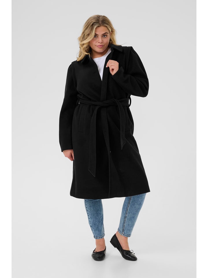 

KAFFE curve Переходное пальто черного цвета