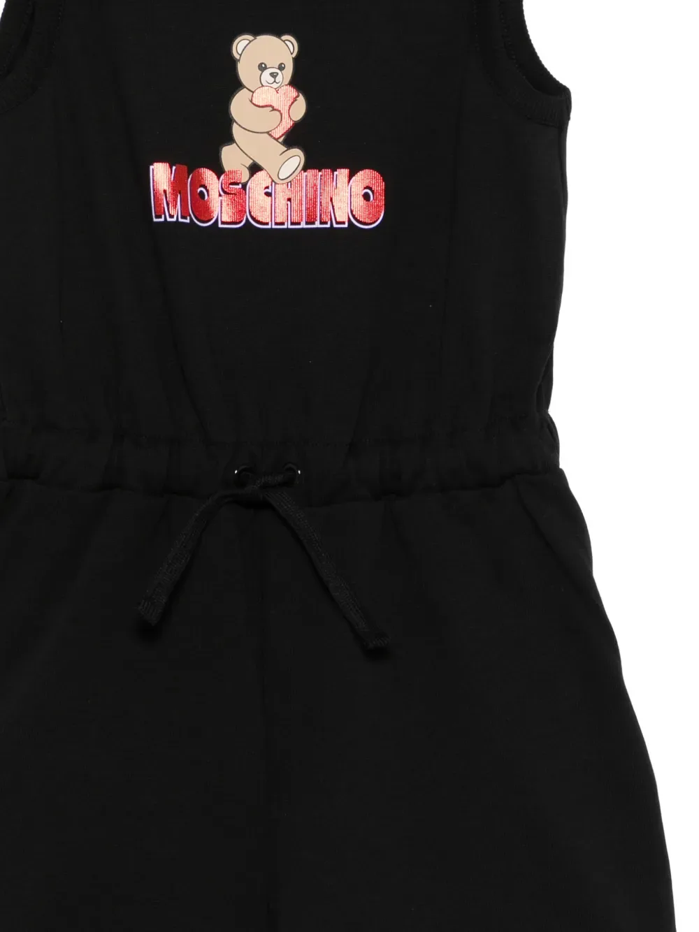 Комбинезон с логотипом Moschino Kids, черный — фото 3