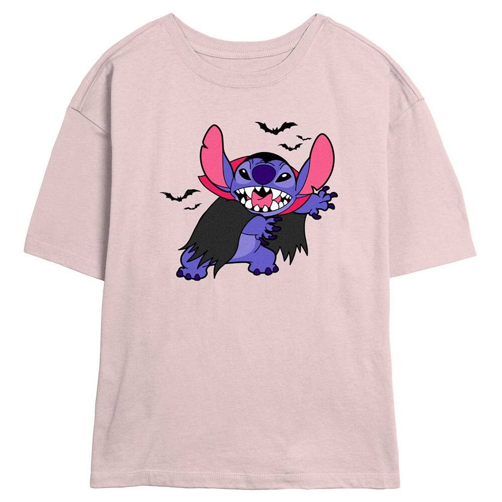 

Футболка с рисунком «Скиммер» для детей Disney's Lilo & Stitch Dracula And Bats Juniors, цвет Blush