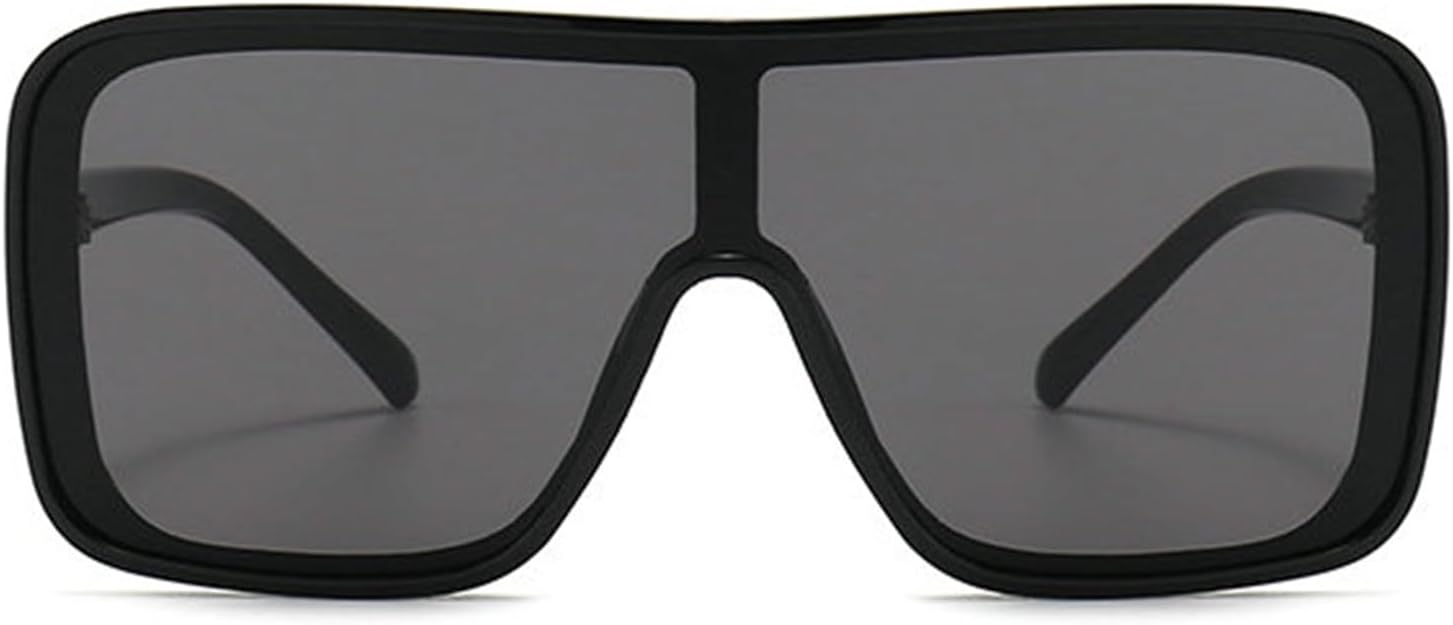 

Willochra — большие квадратные солнцезащитные очки для женщин, цельные модные солнцезащитные очки для мужчин, очки с защитой от УФ-излучения UV400, модные черные очки, C1