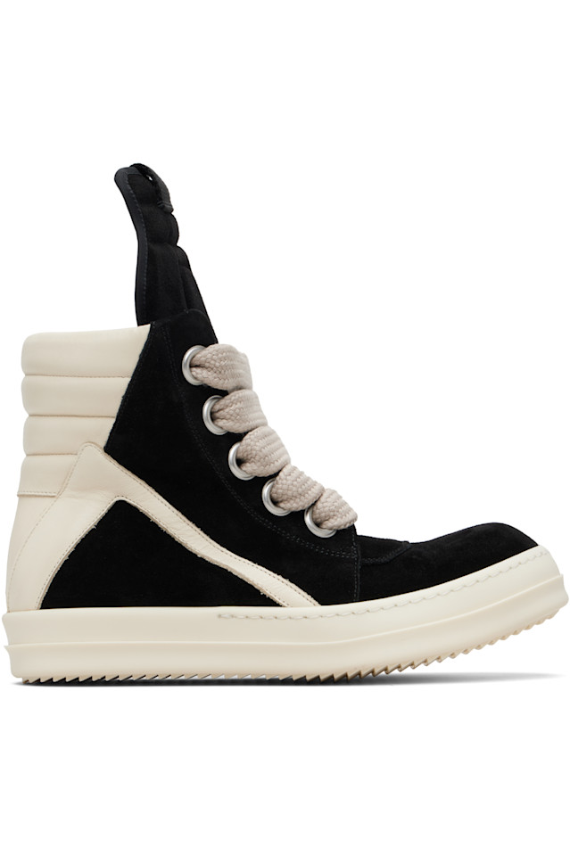 

Rick Owens Черные кроссовки Black Temple Jumbolace Geobasket