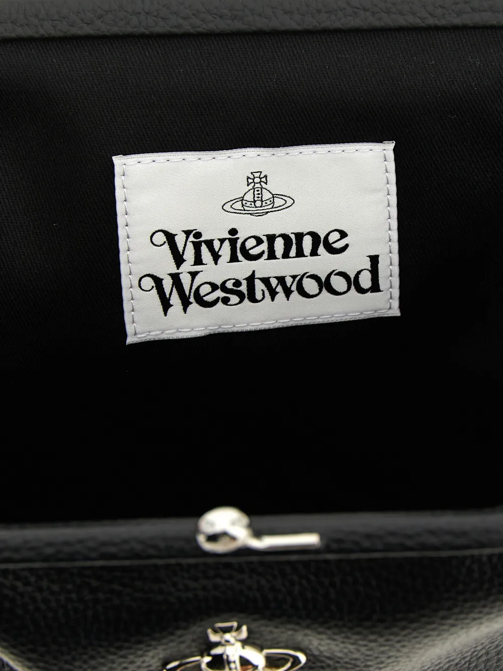 Клатч с логотипом Vivienne Westwood, черный — фото 4