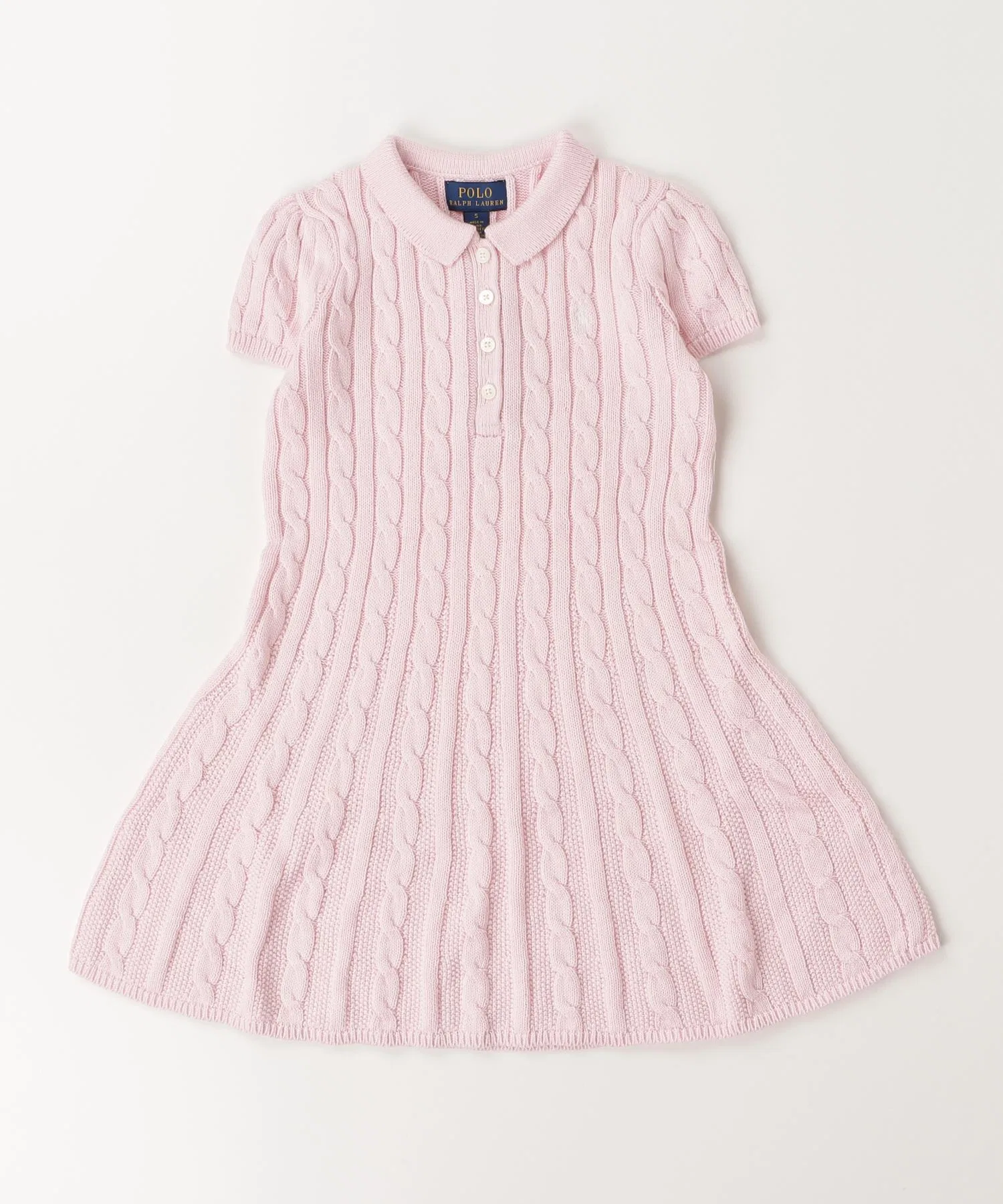 Детское платье-свитер POLO RALPH LAUREN CHILDRENSWEAR из хлопка с вышивкой — фото 3