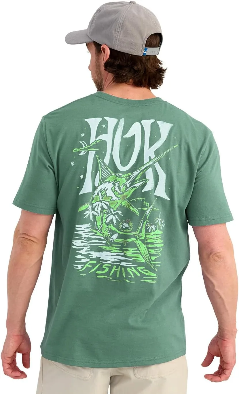 

HUK мужская футболка с коротким рукавом Performance Tee