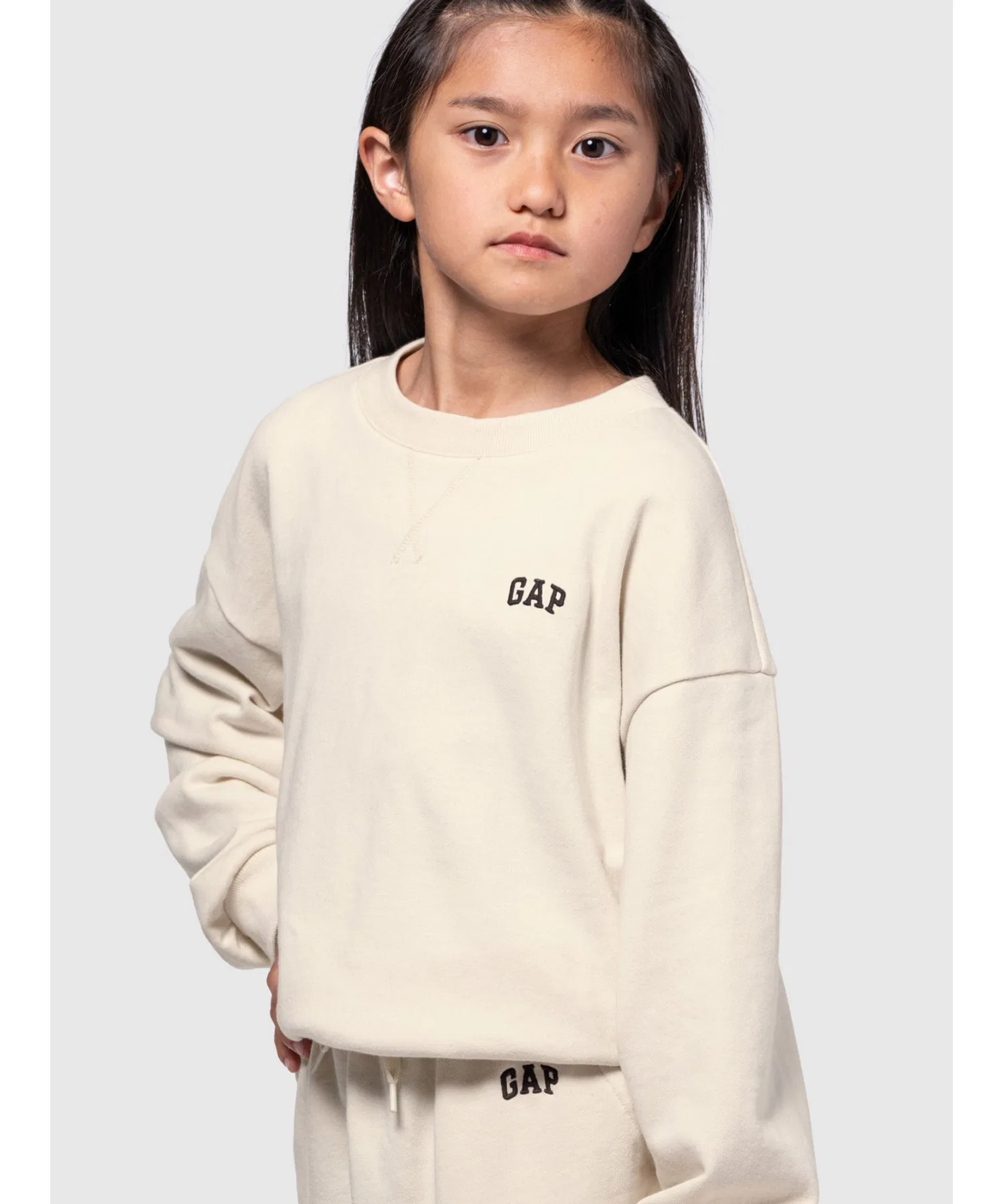 Детская толстовка оверсайз с логотипом GAP