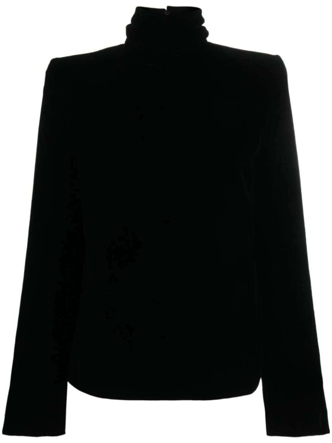 

Saint Laurent блузка с высоким воротником, черный