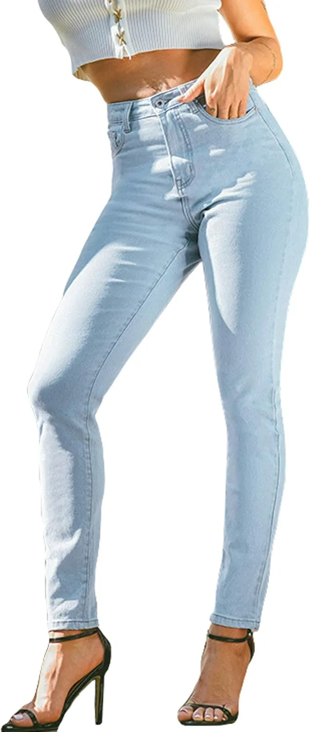 

Женские джинсы Skinny High Waist с зауженным низом Itemnew