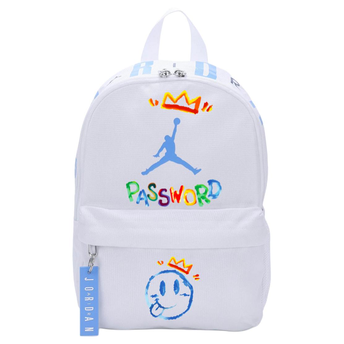 

Jordan Полиэстеровый рюкзак обычный унисекс белый, Smiley Face Crown