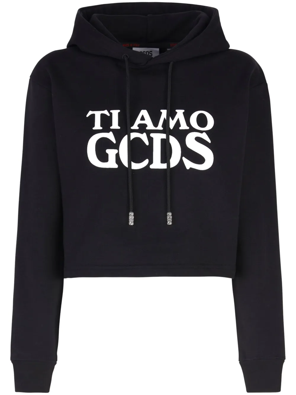 

Укороченное худи Ti Amo GCDS, черный