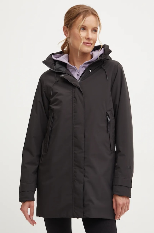 

Куртка Victoria Ins Mid Rain Helly Hansen, черный