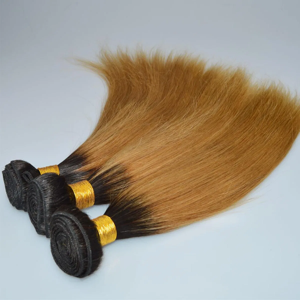 Прямые накладные волосы Ombre 1B27 Honey Blonde 55.5-61 см Volvetwig, Straight Bundles #1B27 — фото 2