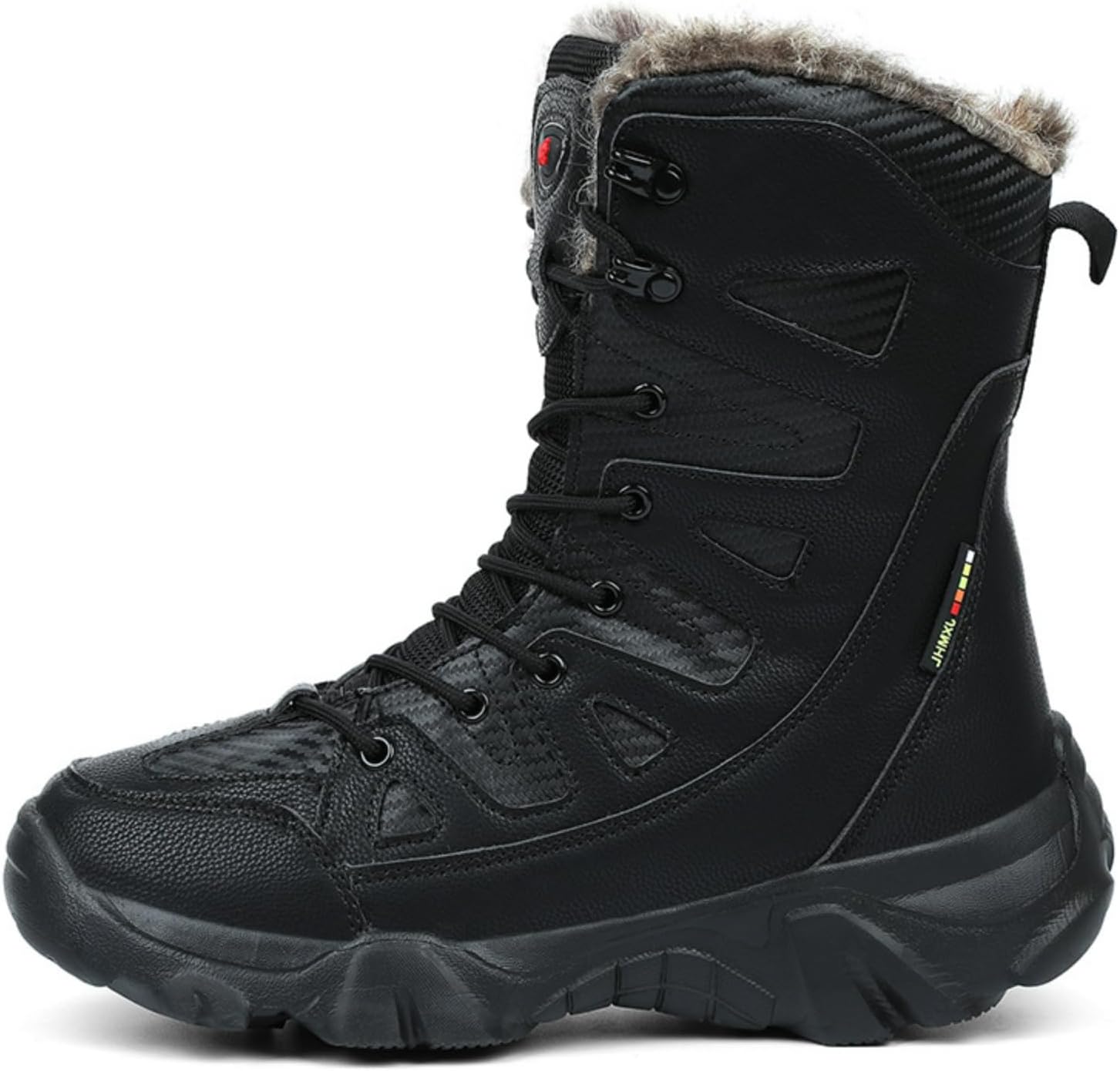 

Мужские зимние снежные ботинки MACEFIL с меховой подкладкой, утепленные, водонепроницаемые, противоскользящие, удобные теплые ботинки для холодной погоды, черный