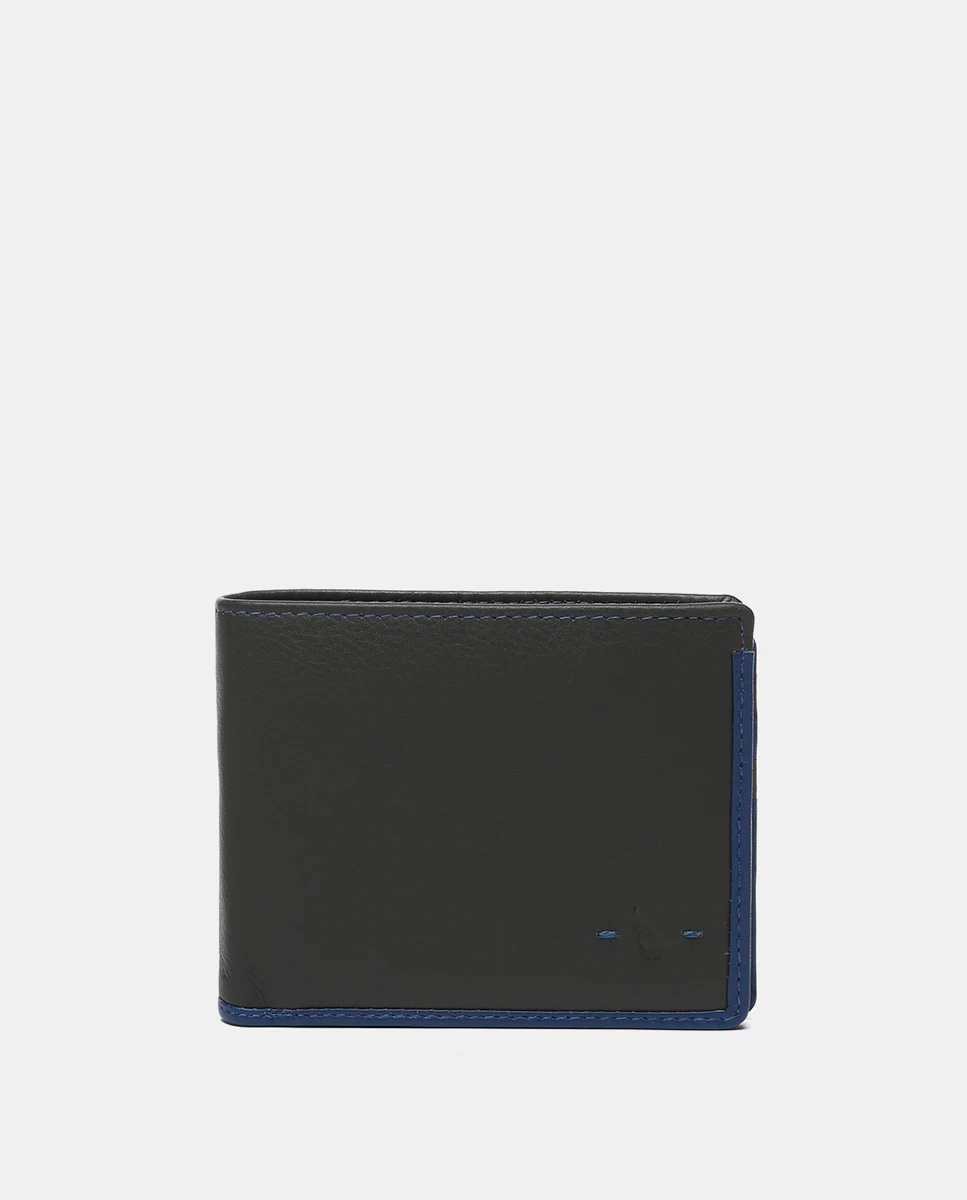 

Мужской кожаный кошелек Oceans Diary с защитой RFID Abbacino, серый