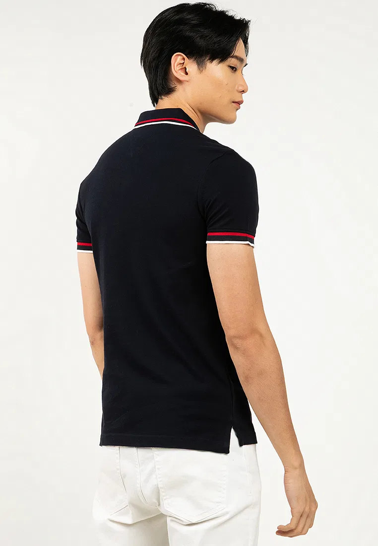 Поло, slim fit, Tommy Hilfiger, цвет Desert Sky — фото 2