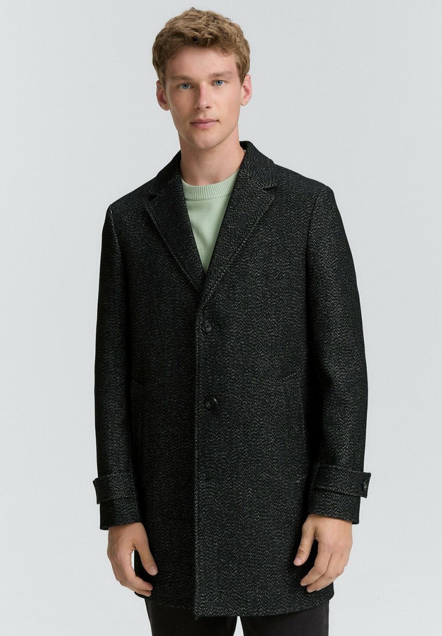 

Пальто TOM TAILOR MIT REVERSKRAGEN, Fussy Salt And Pepper/Mottled Black