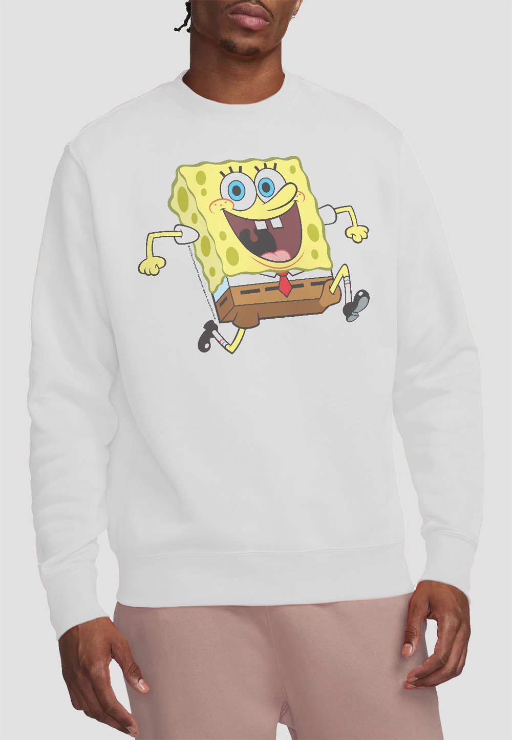 

Толстовка SPONGEBOB HAPPY RUNNING SPONGEBOB Cotton Soul, белый