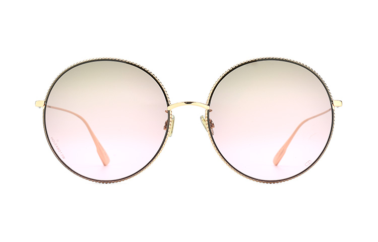 DIOR Мужские круглые солнцезащитные очки из сплава, Gold — фото 3