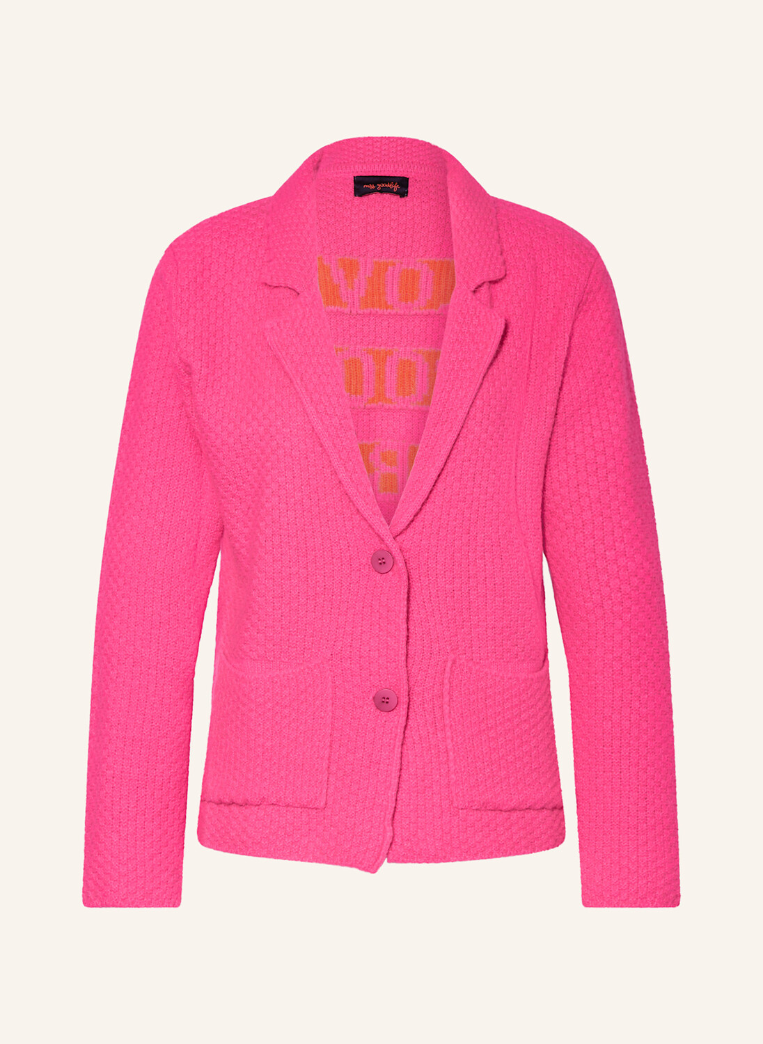 

Вязаный пиджак love miss goodlife, цвет NEONPINK