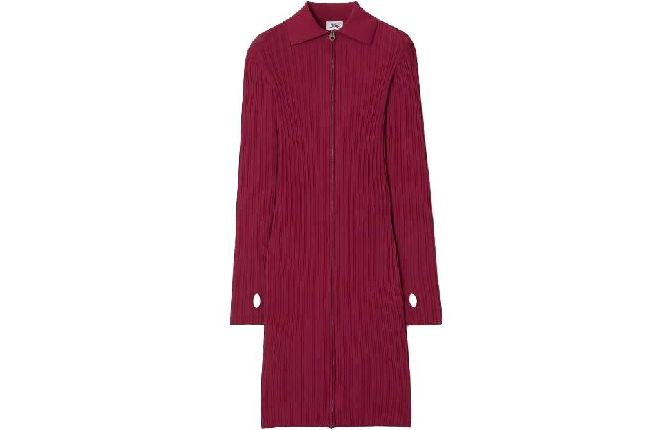 

Платье Burberry с длинными рукавами, красный
