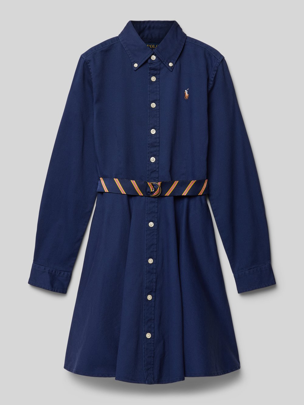 

Платье-рубашка с поясом Polo Ralph Lauren Teens