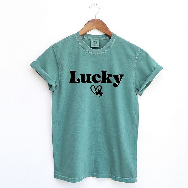 

Футболка Lucky с сердцем и клевером, окрашенная в готовом виде Simply Sage Market, Light Green, Зеленый, Футболка Lucky с сердцем и клевером, окрашенная в готовом виде Simply Sage Market, Light Green