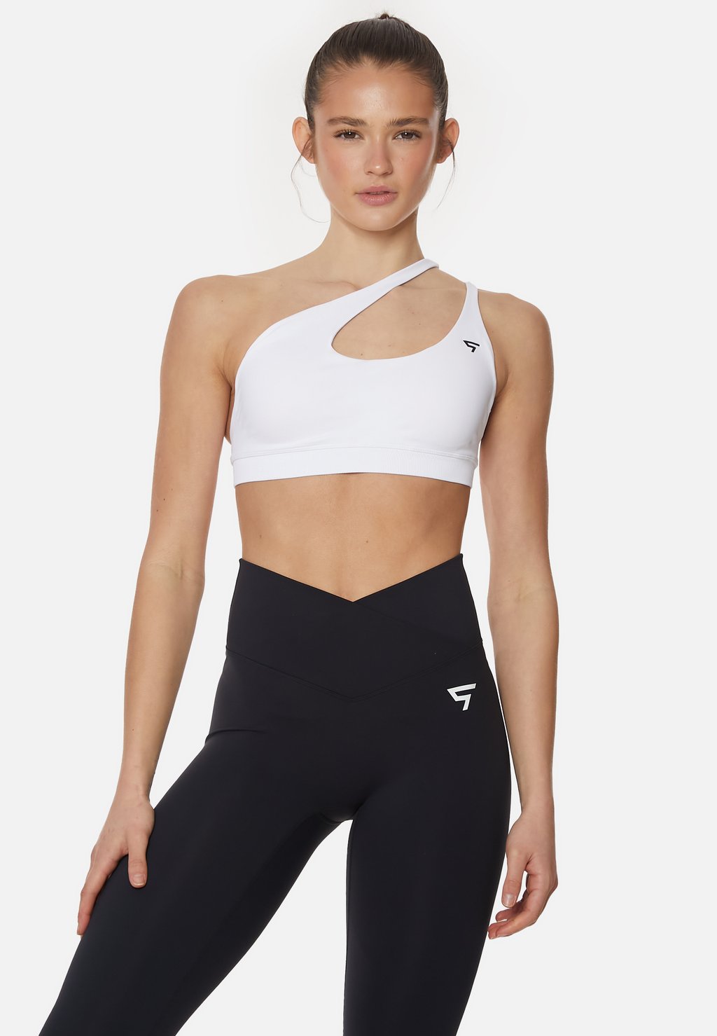 

Спортивный бюстгальтер с легкой поддержкой EVE SEAMLESS ONE SHOULDER SQUATPROOF, белый