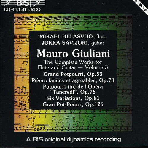 

CD диск Giuliani / Helasvuo / Savijoki: Complete Works for Flute & Guitar 3