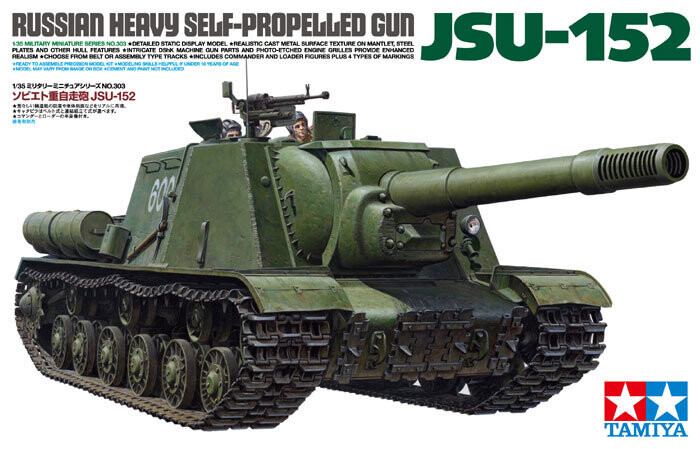 

Tamiya, Российская тяжелая самоходная артиллерийская установка ИСУ-152, Модельный набор, 14+