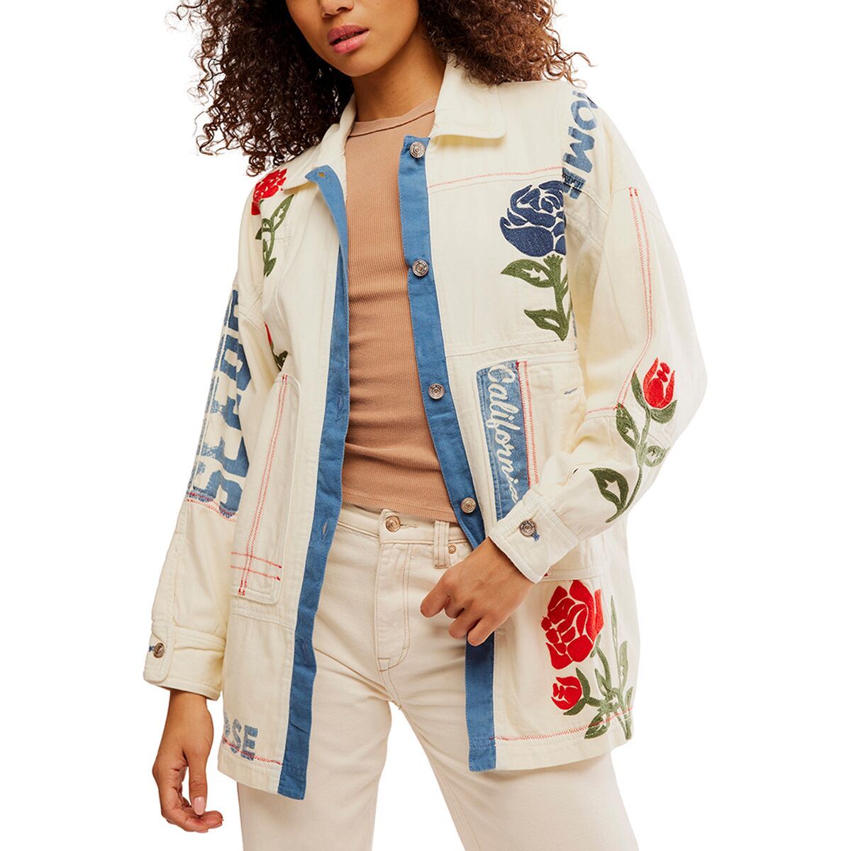 

Пиджак Field Of Roses Free People, цвет roses by the dozen