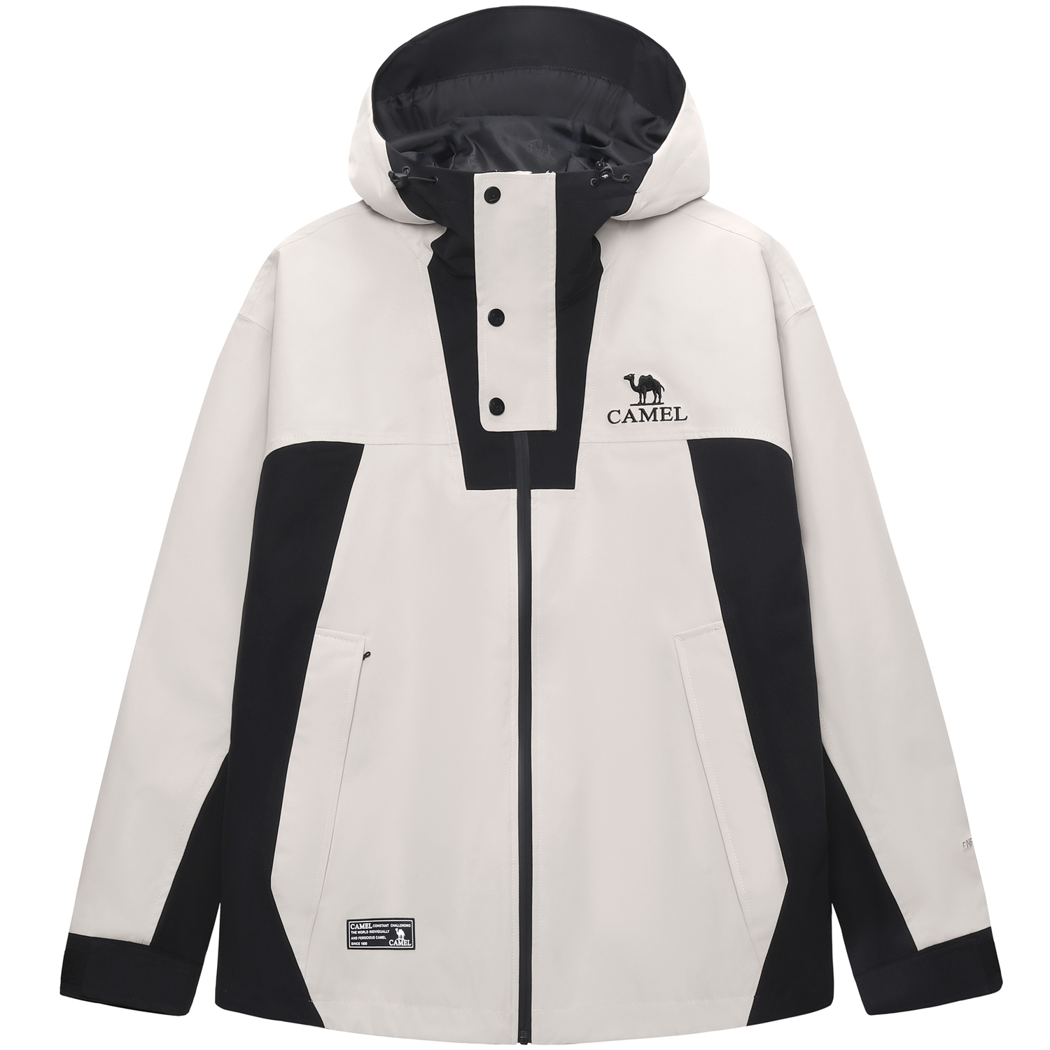 

CAMEL Капсульная ветровка Unisex, Ice Crystal Gray/Phantom Black