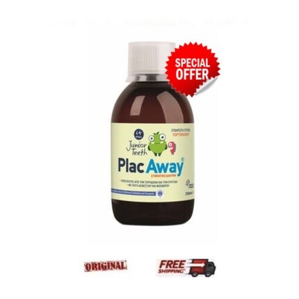 

Раствор для полоскания рта Junior Teeth со вкусом апельсина, 250 мл, Plac Away