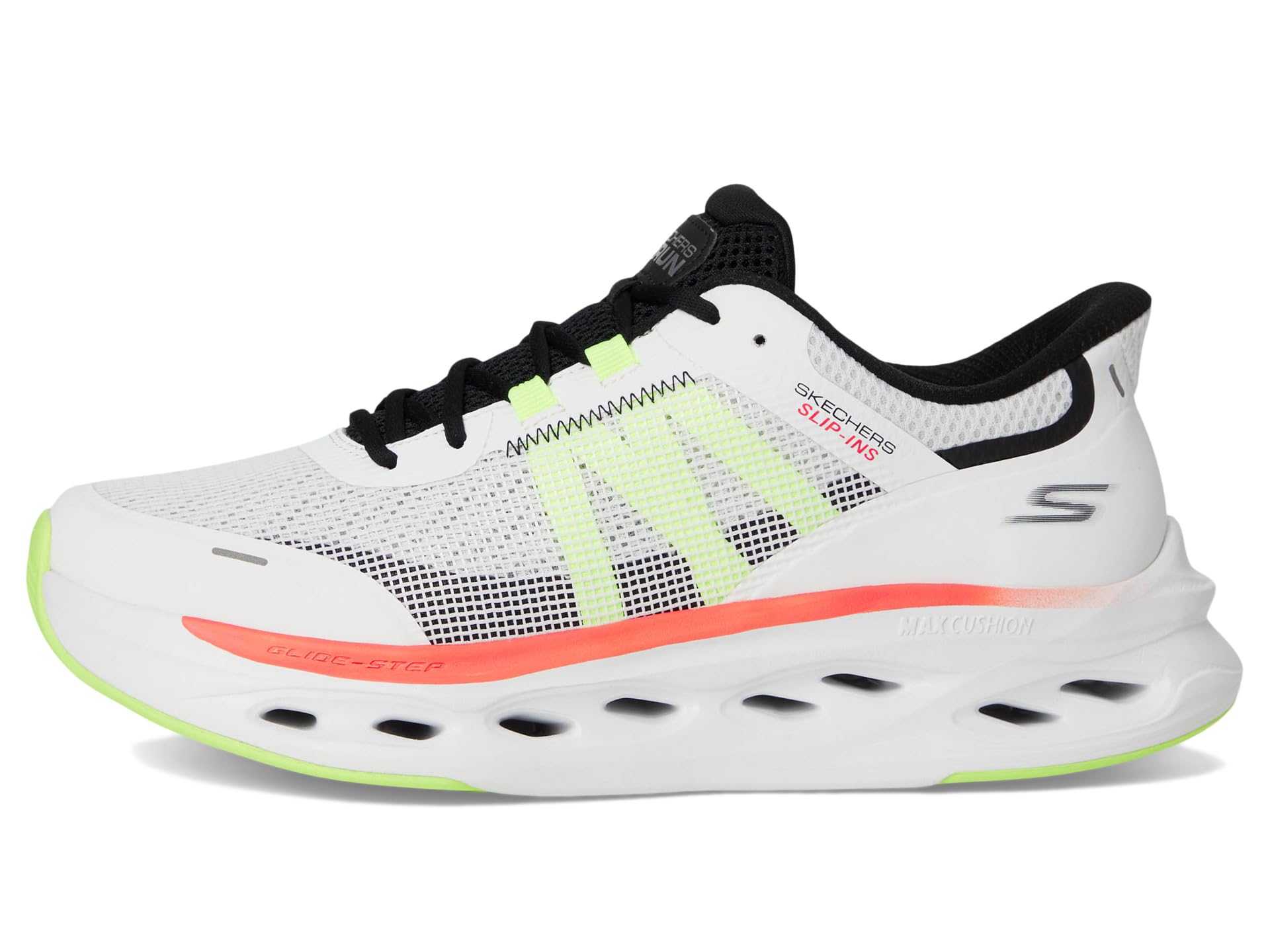 Кроссовки SKECHERS Hands Free Slip-ins Max Cushioning Glide-Step - Advert Sneaker, цвет White/Multi — фото 4