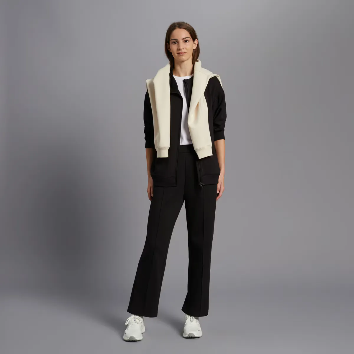 

Женские широкие длинные брюки Boomerang Sportcasual, чёрный