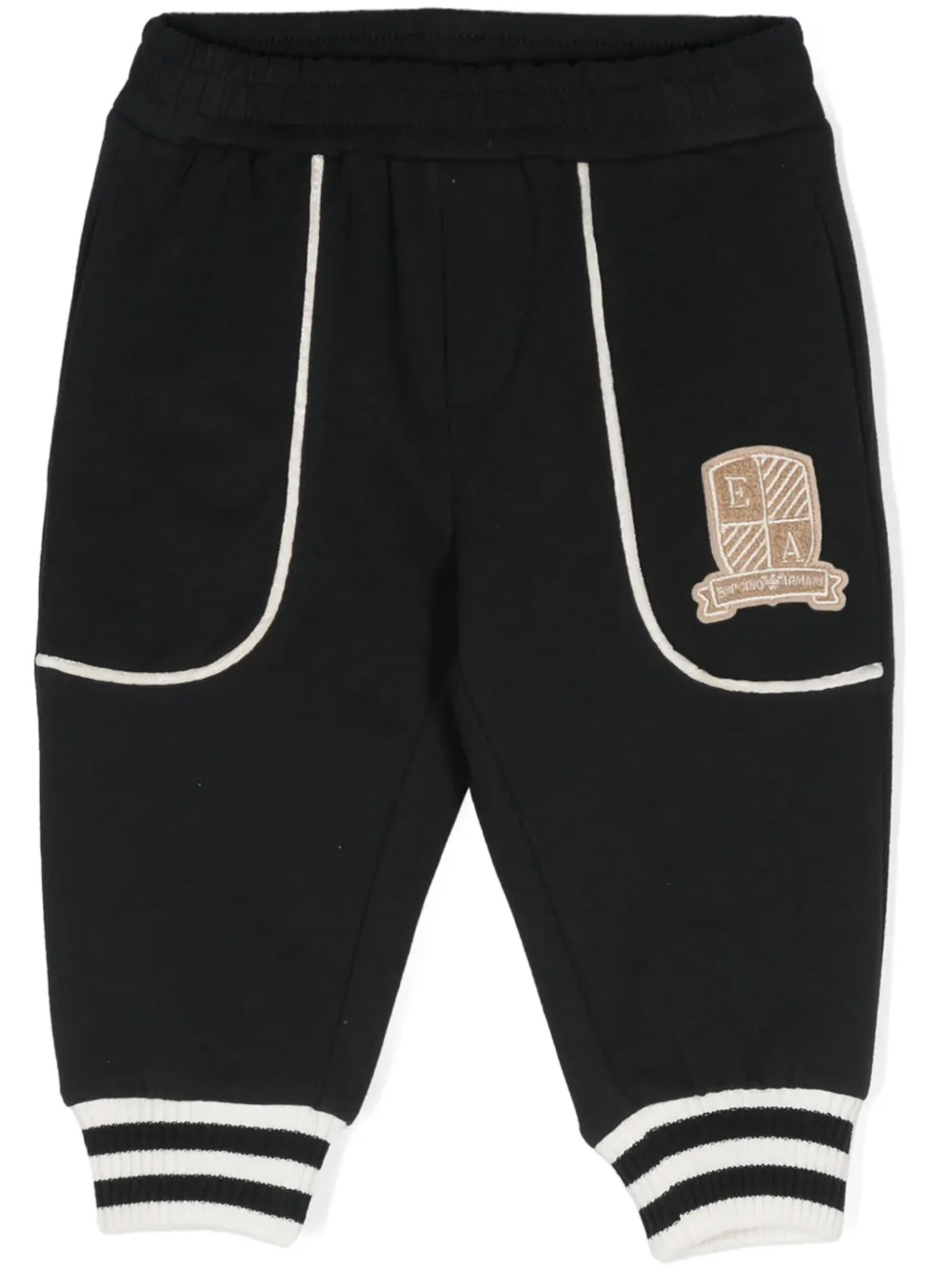 

Спортивные брюки с нашивкой-логотипом Emporio Armani Kids, синий