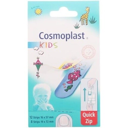 

Детские клейкие бинты с быстрой молнией, 20 шт. Cosmoplast
